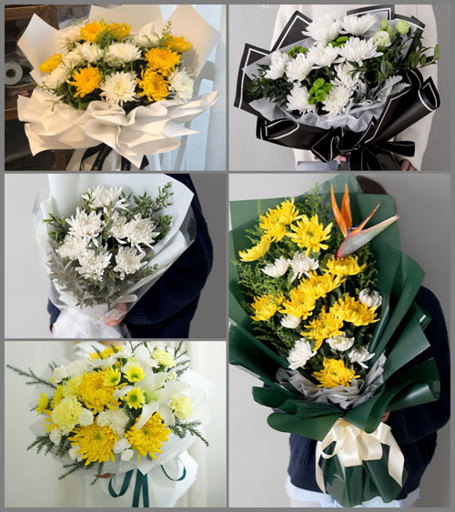广东揭阳市普宁市广太镇胶北村白事花束代送